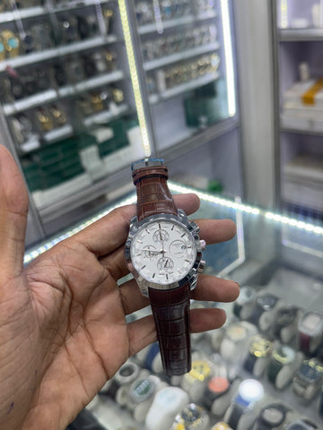 Tissot Couturier Chronograph Watch – Working Chrono | Leather Strap