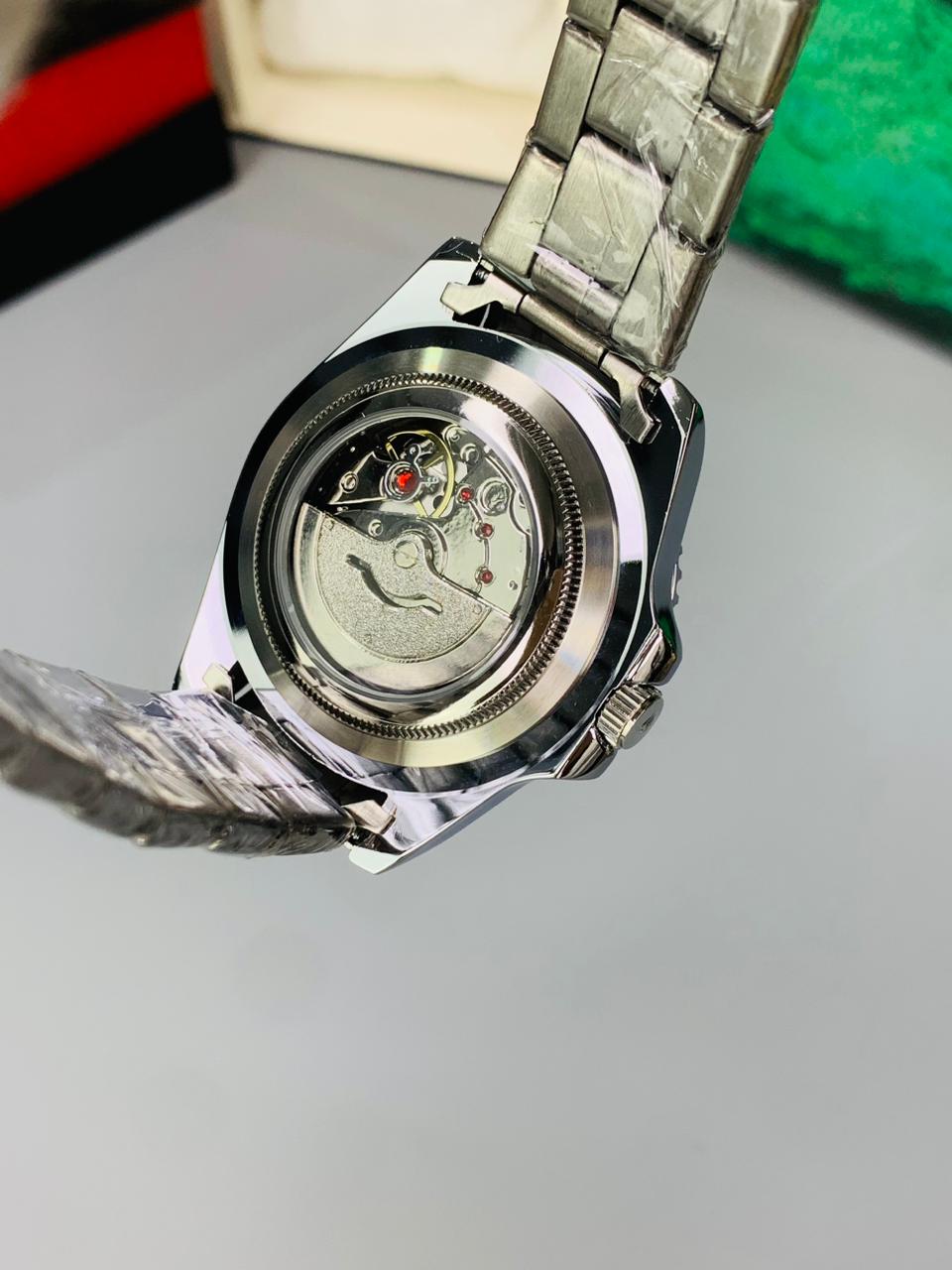 Rolex Submariner Style Watch – Semi-Automatic Movement | See-Through Back Case